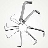 Allen Anahtar Takım Altı Köşeli 10 Parça Alyan (5250)