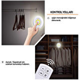 Uzaktan Kumandalı Yapışkanlı Led Spot Lamba (5250)