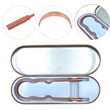 Bakır Oil Pulling Yağ Çekme Dil Plak Temizleme Aleti Dil Fırçası Sıyırıcı Dil Kaşığı (5250)