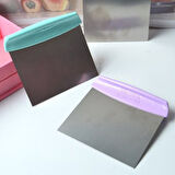 Çelik Hamur Kesici Kazıyıcı Pasta Kek Dekorasyon Spatula Aleti (5250)