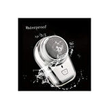 Mini Shaver Sıfır Sakal Taşınabilir Şarjlı Tıraş Makinesi IPX6 Korumalı  (5250)