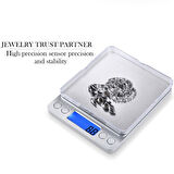 Dijital Hassas Mutfak Terazisi Hassas Tartı 2000 Gr./0.1 Gr. Hassasiyet (5250)