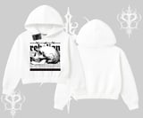 Kapşonlu Crop Sweatshirt Rebellion Skull Underground Street Legacy