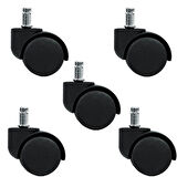 OTH GRUP Ofis Koltuğu Tekerleği ,Koltuk Tekeri 5'Lİ Set Sandalye Tekeri