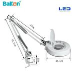 Bakon BK500C-10X 15w Led Akrobat Büyüteç 127 mm 10 Diopter Mercek ( Loop )