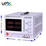 Upx K3030 0-30V 0-30A 10mv 10ma Tek Çıkışlı Dc Ayarlı Güç Kaynağı