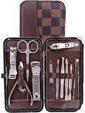 Tırnak Makası Tırnak Bakım Seti Deri Çantalı 12 Parça Set (5256)