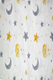More Home Müslin Bebek yastık kılıfı  % 100 pamuklu yıldızlı aylı  35x44