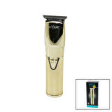 GOLD KROM KAPLAMA GÖVDE  SAÇ - SAKAL KESME TRAŞ MAKİNESİ  USB ŞARJLI V-903 (5256)