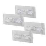 4PCS  RAF AYAK APARATI   ŞEFFAF PVC YAPIŞKANLI + VİDALANABİLİR   2X10CM (5256)