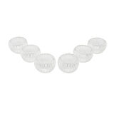 6 PCS   ÇİZGİLİ CAM  ÇİFT CİDARLI LOKUMLUK - SOSLUK  50 ML (5256)