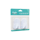 QLUX L-00735 2PCS OPAK BEYAZ PLASTİK ASKI (5256)