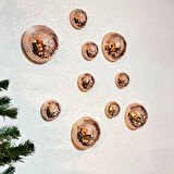 Kare Bronz Cam Mozaik Fayans Çıkartmaları El İşi Kare Cam Fayans Kendinden Yapışkanlı Aynalı Dekor Panel 30x30 Cm (5256)