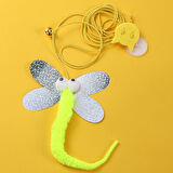 Kelebek Model Elastik Kendinden Yapışkanlı Kedi Oyun Oltası (5256)