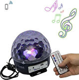 Bluetooth Sd Aux Usb Led Disko Lamba Topu Speaker (5256)