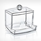 Şeffaf Kapaklı Kulak Temizleme Çubuğu Organizatörü Saklama Kutusu (5256)