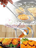 Çok Amaçlı Süzgeçli Paslanmaz Metal Haşlama Ve Kızartma Maşası (5256)