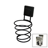 SİYAH - METAL FÖNLÜK FÖN MAKİNE ASKISI KARE MACUN YAPIŞKANLI10X11X15CM (5256)