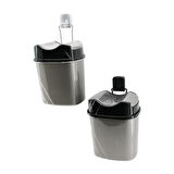 METAL ASKILI PLASTİK ÇÖP KOVASI YAPIŞKANLI MONTAJ (5256)