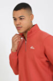 5259-2 Premium Kalite Üç Iplik Yarım Fermuarlı Relax Fit Sweatshırt