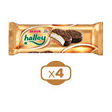 Ülker Halley Çikolata Kaplamalı Sandviç Bisküvi 8'Li 240 G x 4 Adet