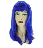 Mavi Renk Uzun Parti Peruğu (5263)