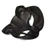 Siyah Renk Lüks Kedi Maskesi 12x13 cm (5263)