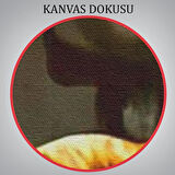 Siyah Kadın Baskılı Afrikalı Kadın Kanvas Duvar Tablosu-5264