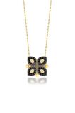 925 Ayar Gümüş Gold Diamond Kolye