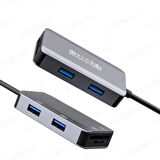 Type C 4xUsb 3.0 - Microsd Sd Kart Okuyucu