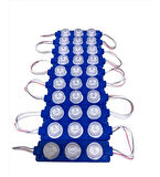 Modül 3 Led 3W Kablolu Parmak Led  5 adet Mavi Renk