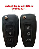 Ford Focus 3 Mondeo Transit Courier Uyumlu Silikon Anahtar Kumanda Kılıfı Oto Anahtarlık