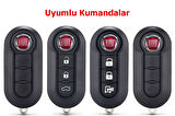 Doblo Ducato Boxer Jumper Uyumlu Nano Silikon Kumanda Anahtar Kılıfı Oto Anahtarlık Gri Gold