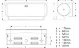 Hella Marine Sea Hawk XL Ledli güverte aydınlatma lambası IP67