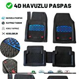 Audi Q7 2021 4d Havuzlu Üniversal Yeni Nesil Pro Paspas Siyah - Mavi