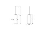 VitrA Origin Classic A4452136 Yerden Tuvalet Fırçalığı, Mat Siyah