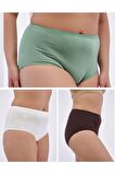 Kadın Büyük Beden Külot Full Brief (5XL, 6XL, 7XL) 5 Farklı Renk 1 Pakette
