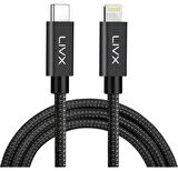 LivX Transparent 45W PD/QC Mini Araç şarj Cihazı ve 1 Metre iPhone Hızlı Şarj Kablosu