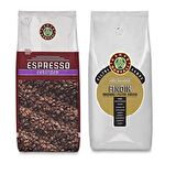 Kahve Dünyası Espresso + Fındık Aromalı Çekirdek Filtre Kahve 2 x 1 kg