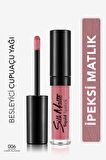 Flormar Kadife Dokulu Likit Mat Ruj - Silk Matte Liquid Lipstick - 006 CHERRY BLOSSOM - 8690604397358