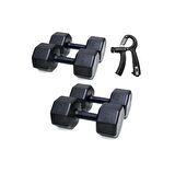 PS SPOR  2 Lİ DAMBIL SET + SAYAÇLI AYARLANABİLİR EL YAYI  = 8 KG X 2 ADET 10 KG X 2 ADET