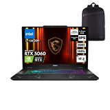 MSI CYBORG 17 i7-13620H 32-GBDDR5 2 TBSSD RTX5060 (8GB-GDDR7) 17.3" FHD 144Hz IPS Windows 10 Home + HMF Sırt Çantası B13WFKG-092XTRHMF53