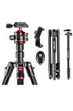 Q200 Profesyonel Tripod/Monopod- Alüminyum Gövde Yapısı 200 cm Uzunluk (Ball Head)