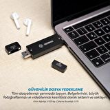 NPO DK01 NVMe M.2 900/1000Mb/s 1TB USB-A/Type-C Kablosuz Taşınabilir Harici SSD