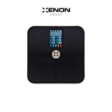 Xenon Smart Akıllı Tartı Dijital Mobil Uygulama Denetimli Nabız Ölçer, Yağ, Kemik, Kas Kütlesi Ölçen, Vücut Veri Analizi için Bluetooth Baskül, Apple Health/Google Fit Uyumlu Max180 kg X8702
