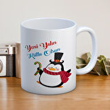 Yeni Yılın Kutlu Olsun Yazılı Yılbaşına Özel Hediyelik Kupa Bardak 