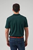 Ds Damat Regular Fit Haki Pike Dokulu %100 Pamuk Kıvrılmaz Polo Yaka Nakışlı T-Shirt 4HC14ORT51000 4HC14ORT51000