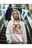 Metallica Kill 'Em All Yazılı Unisex Oversize Rock Metal Grubu Hoodie