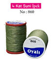 Oyalı 4 Kat Suni İpek İplik İğne Oyası Boncuk İpi Tığ Oyası No:860