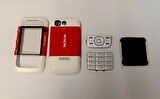 Nokia 5300 Kapak Nokia 5300 uyumlu Kırmızı ön Kapak Arka Kapak Tuş Takımı 
